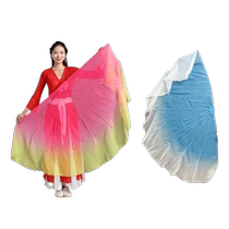 Fish bone fan props Wanjia Lights same style gradient cartilage fan special dance props for adult stage performance dancing