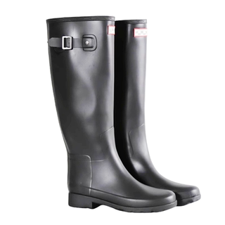 Waterproof british women's rubber thickened high rain boots