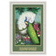 Painting living room bedroom peacock ks green light forest cross stitch