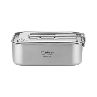 Titanium craftsman pure titanium portable lunch box