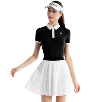 American PGA golf clothing womens micro-flared trousers pleated skirt suit summer top T-shirt POLO shirt