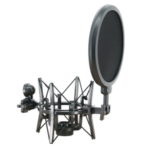 Sopfik Microphone Universal Blowout Net All-in-one Condenser Microphone Extra Large Double-layer Shock Mount Special for Recording