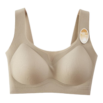 Seamless underwear for women with large breasts push-up and support adjustable back-beautiful vest bra one-piece anti-sagging bra