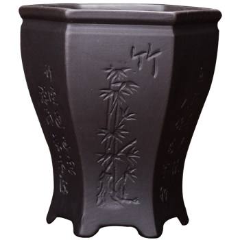 Purple sand retro style dignified and atmospheric bonsai pot