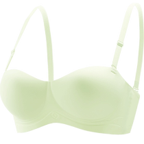 Half-cup bra for women with small breasts gathered to look bigger strapless non-slip traceless beautiful back special bra for wedding dress and suspender skirt