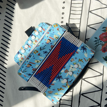 New French Vilac accordion illustrator working with a child music toy male girl instrument Enlightenment 3 years old