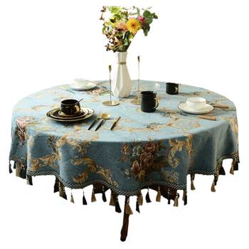 European tablecloth household round coffee table tablecloth customization European tablecloth household round coffee table tablecloth customization