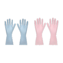 Womens dishwashing gloves waterproof plus velvet winter kitchen durable brush laundry clothes leather household thickened housework rubber