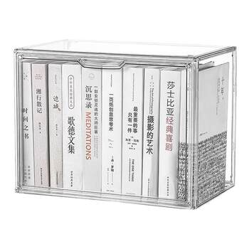 Desktop transparent book storage box a4 storage rack