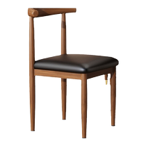 Xiyi dining chair home Nordic backrest stool desk modern simple dormitory college student imitation solid wood iron horn