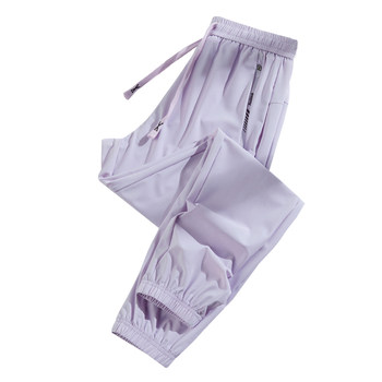 Scarecrow outdoor versatile casual pants women's ice silk sunscreen pants quick-drying summer new sports leg-tie loose men