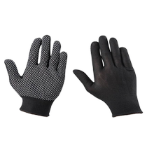 Gants de protection du travail en nylon avec perles à pois conducteur antidérapant conduite et manipulation distribution de revêtement de colle de type fin travail résistant à lusure se réfère aux hommes et aux femmes