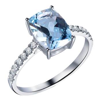 Millais jewelry 18k gold aquamarine ring