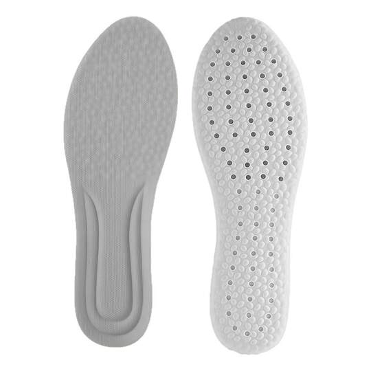 The insoles feel like you're stepping on shit, so you won't get tired after standing for a long time. They absorb sweat, are anti-odor, and are breathable.