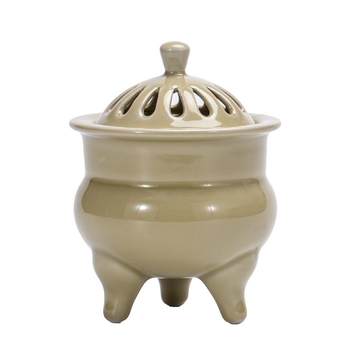 Electronic Aromatherapy Burner for Home Use, High-Temperature Incense Burner with Timed Temperature Adjustment, Anti-Dry Burning Electric Incense Burner, Incense Powder Essential Oil Electric Incense Burner