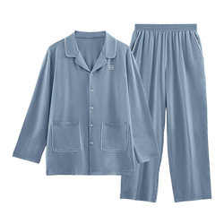 Cat People Home Clothes Cool combed cotton pure cotton pajamas 2024 ພາກຮຽນ spring ແລະ summer ຮູບແບບໃຫມ່ sleeved ສັ້ນສໍາລັບຜູ້ຊາຍແລະແມ່ຍິງ