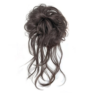 Lsn dragon beard ball head flower bud wig hair band for women