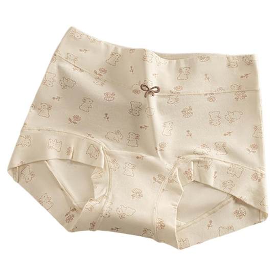 猫人内裤女士A类婴儿棉抗菌加长裆包臀碎花女生四角平角短裤女款