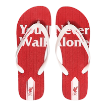 Liverpool club official merchandise -- new 100 hitch herringbone drag lovers beach slippers football fans red