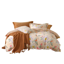 Mercury Home Textiles Thickened Milk Velvet Four-piece Antistatic Warm Velvet Set Autumn and Winter Warm Sheets and Quilt Covers 24 New Products