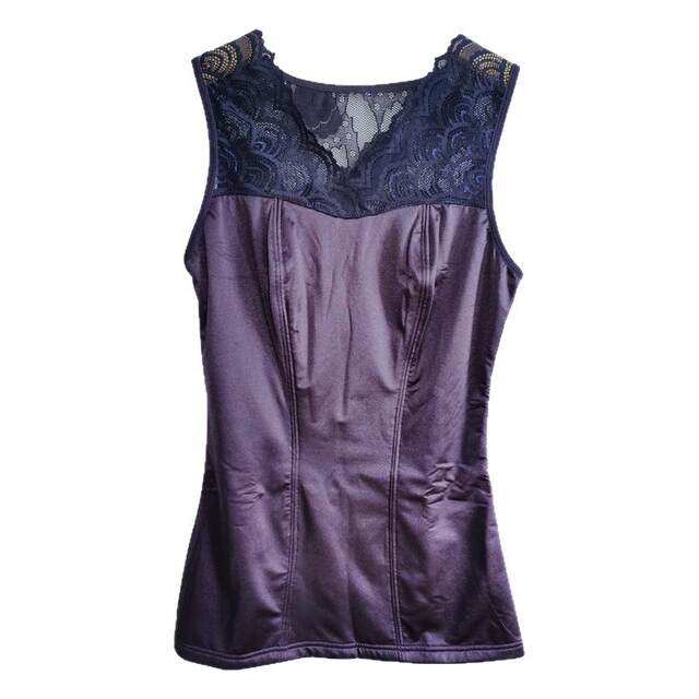 Mei Tinghua Women's Body Shaping Warm Tummy Control Vest Heating Fiber Bottoming Shaping Tunic Top Underwear