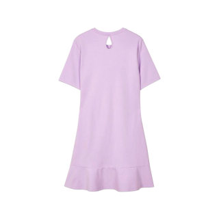 Skechers/斯凯奇正品女子舒适透气针织运动休闲短袖连衣裙