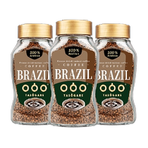 (Imported) Sumidagawa Brazilian Gold Instant Pure Black Coffee Powder 100g*3 bottles of Italian freeze-dried coffee