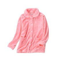 Winter flannel womens tops thickened warm pajamas loose large size long-sleeved coral velvet single-piece home clothes