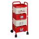 Cosmetics storage rack mobile trolley storage rack