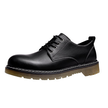 Mra translucent tendon sole work casual leather shoes