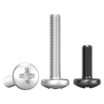 304 stainless steel round-head cross machine screw gb818