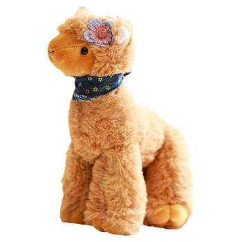 ແທ້ຈິງ Alpaca Doll Cute ຂົນສັດນ້ອຍຂອງຫຼິ້ນຫຍ້າຕົມມ້າ Doll ເດັກຍິງນອນ Doll ຂອງຂວັນເດັກນ້ອຍ