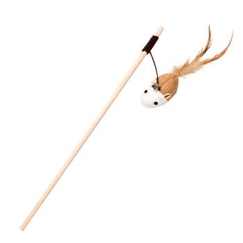 Fairy teasing cat stick with bell long pole to bite and be happy