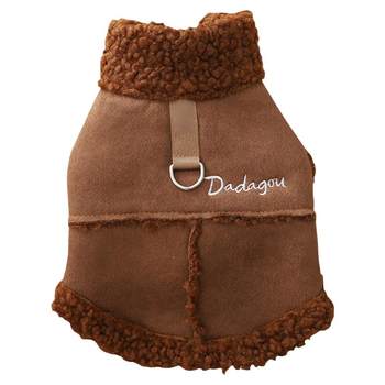 Pet clothes keep warm in winter and add velvet to prevent colds