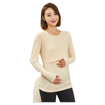 Jing Kii Lacture-feeding Autumn Costume Pregnant Woman Warm Lingerie After Fall and Winter Feeding Pajamas Maternity Player Clothes