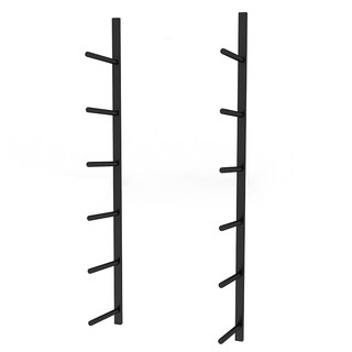 Yoga studio wall hanging multi-layer yoga mat storage rack