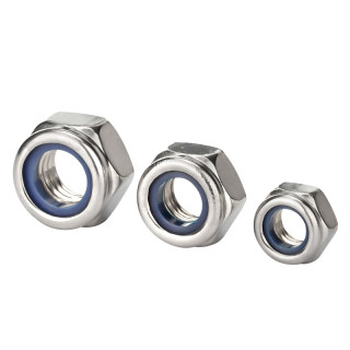 Stainless steel nylon self-locking anti-loosening nut