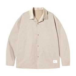 PSO ຍີ່ຫໍ້ 230g ວັດສະດຸກັນນ້ໍາ 230g Cuban collar shirt men's loose-sleeved shirt couple jacket