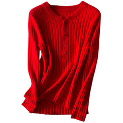 22 ພາກຮຽນ spring ໃຫມ່ v-neck ຄໍເຄິ່ງເປີດ knitted bottoming ເສື້ອ sapphire ສີຟ້າແຂງສີ cashmere sweater sweater ແມ່ຍິງ pullover sweater
