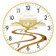 New Chinese style radio wave wall clock automatically sets time without punching holes