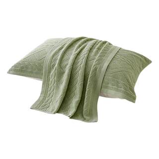 Old-fashioned pillow towel jacquard towel style pure cotton terry single cotton pair household soft towel cover 52x78cm
