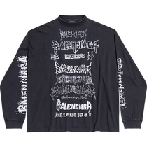 BALENCIAGA巴黎世家男士DIY METAL长袖T恤