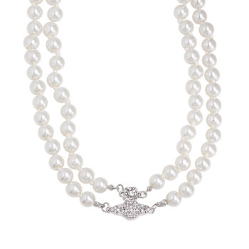 Magnetic saturn pearl necklace evening dress accessories