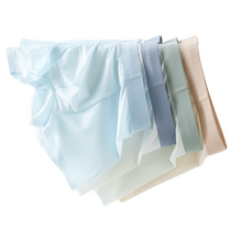 Xinmi Tong Boys Ice Silk Underwear Summer Ultra-Thin Seamless Mesh Breathable Antibacterial Childrens Boys Boxer Shorts