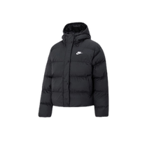 (Self-operated) Nike cotton jacket for women winter new windproof and warm short hooded bread jacket FD8291-010
