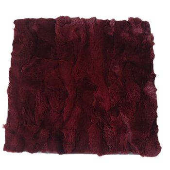 Rex rabbit fur seat cushion bay window cushion fur integrated simple