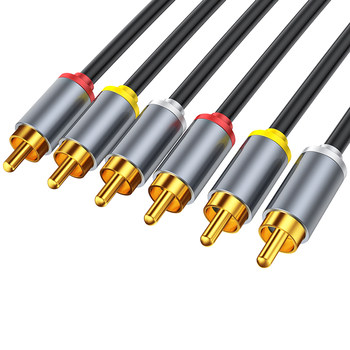 Sanlianhua audio cable av cable three to three red white and yellow cable