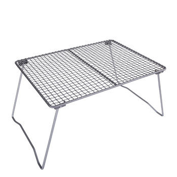 Biwei Pure Titanium BBQ Grid Camping Table Outdoor Portable Folding Table Baking Mesh Grilling Plate Grilled Fish BBQ Net