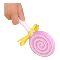 Creative and practical exfoliating foot soaking and grinding tool. Candy lollipop foot grinding stone to exfoliate dead skin and calluses.