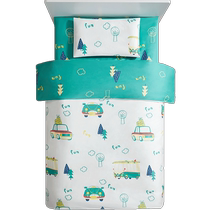 Keyoubi Kindergarten Bed Pure Cotton Three-piece Set for Napping Childrens Kindergarten School Opening Pure Cotton Quilt Bedding